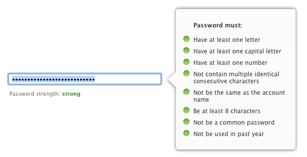 Apple ID Password Requirements