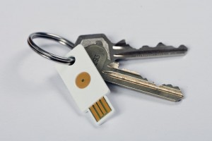 YubiKey on a Keyring