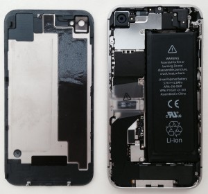iPhone 4S - open with original battery