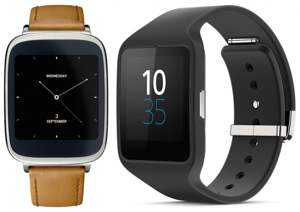 Asus ZenWatch and Sony SmartWatch 3